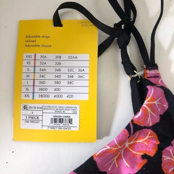 Diane Von Furstenberg x Target Geranium Leaf & Disco Zebra Dual Bralette Size XS - Picture 7 of 12